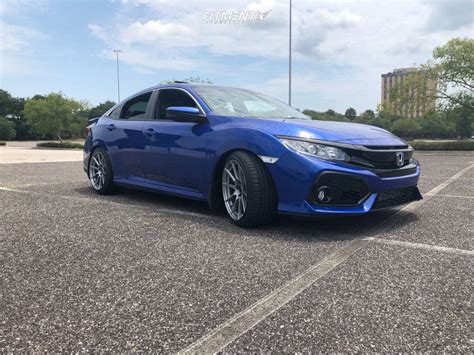 Honda Civic Si With Enkei Ts And Cooper X On Lowering