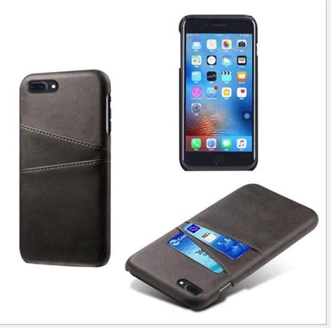 Back Cover Met Opbergvakjes Gehard Glas Screenprotector Voor Iphone