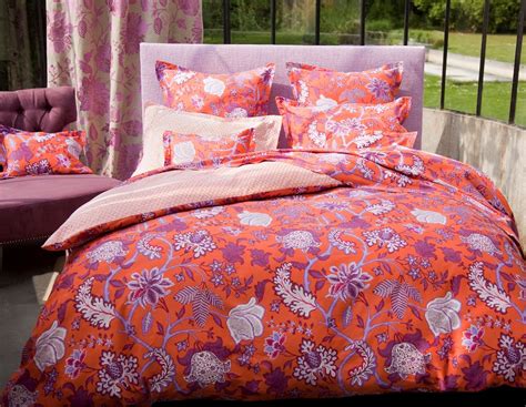 Lotus And Fig Pink And Orange Bedding