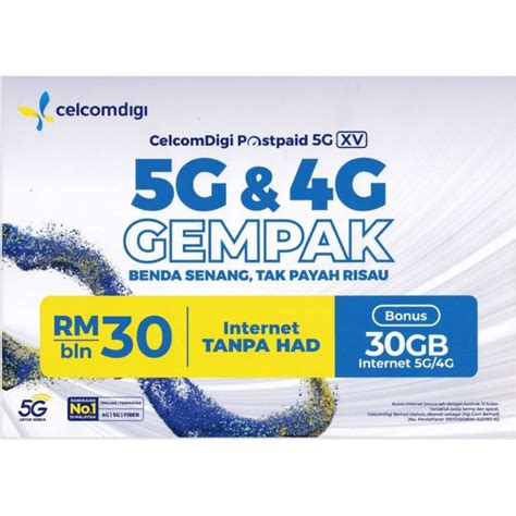 unlimited highspeed data call celcomdigi postpaid  xv xv