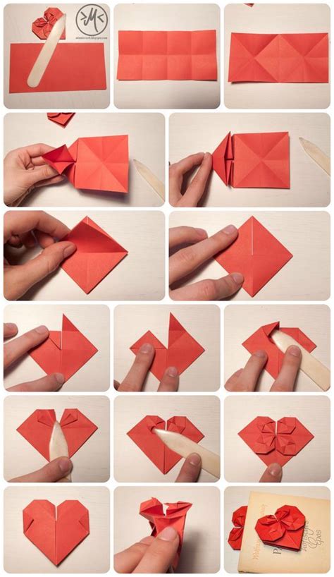 Corazon De Papel Diy Origami Herz Diy Origami Papierherz