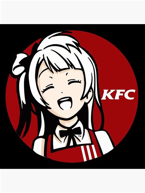 Anime Girl Kentucky Fried Chicken Poster For Sale By Marhinmichael Redbubble