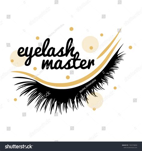 Eyelash Extension Logo Vector Illustration Lashes Stock Vector Royalty