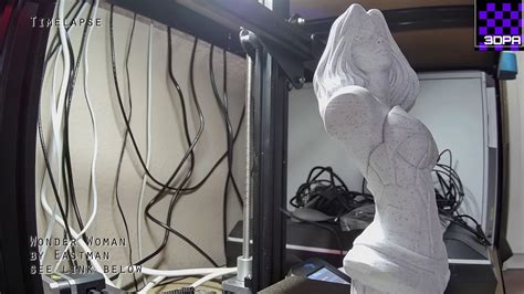 3d Printing Timelapse Wonderwoman Youtube