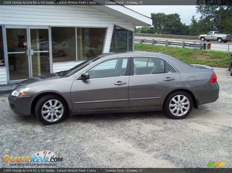 2006 Honda Accord Ex L V6 Sedan Carbon Bronze Pearl Ivory Photo 8