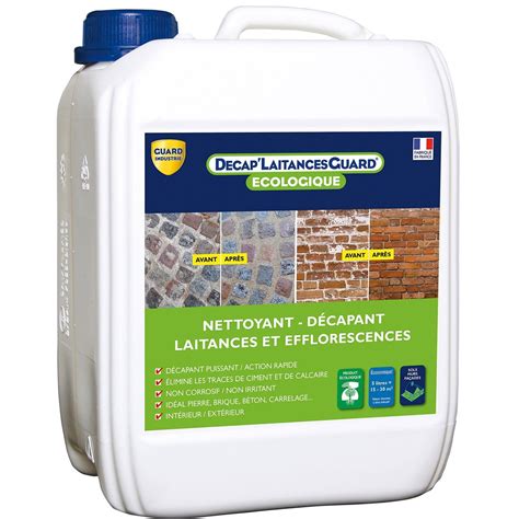 Décapant laitance de ciment liquide Décap Laitances Guard 5L Decaper