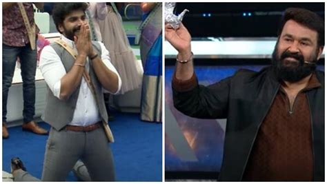 Bigg Boss Malayalam Season 3 Mohanlal Takes The Peacock Made By Anoop