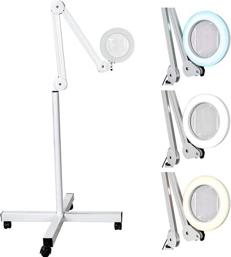 Nanofort Lampara Lupa Con Luz Led Facial Con Lupa Pedestal Tratamiento