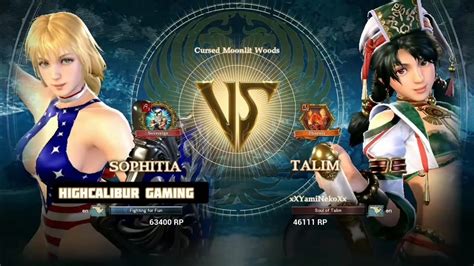 SoulCalibur VI Sophitia Vs Talim XXYamiNekoXx YouTube