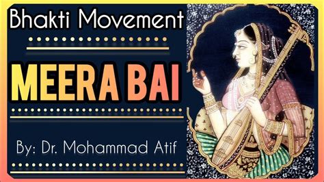 Meera Bai Bhakti Movement Bhakti Saints Bhaktimovement Meerabai