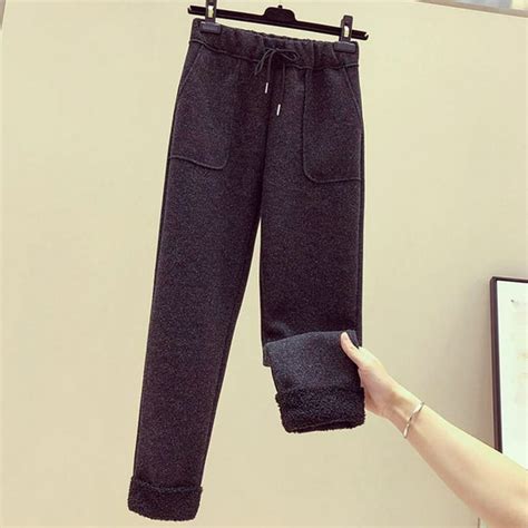 Womens Sherpa Lined Sweatpants