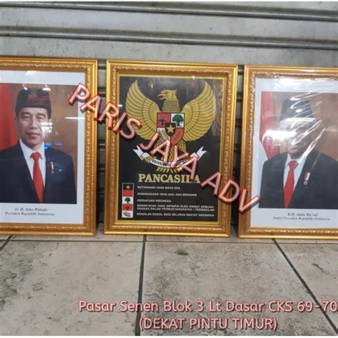 Jual Figura Bingkai Foto Presiden Wakil Presiden Dan Garuda Ukuran