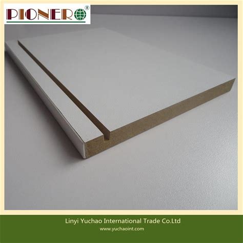 Carb P2 Certificate White Groove Melamine Mdf Board For Office Desk