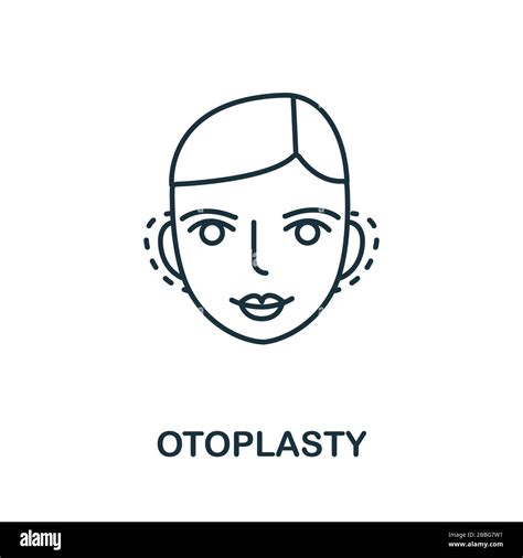 Otoplasty Icon From Plastic Surgery Collection Simple Line Element