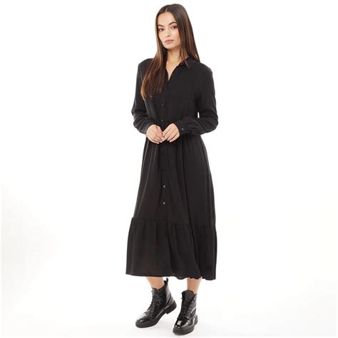 Buy Onfire Womens Midi Tiered Dress Black