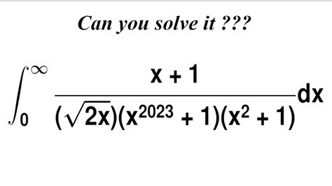 Can You Evaluate This Integral Daily Integral 77 YouTube