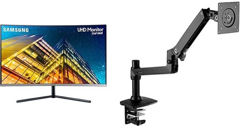 Samsung 32 Class 4k Uhd Curved Monitor Wall Mount Holding Weblogs Photographs