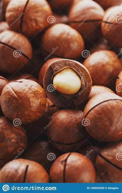 La Textura De La Fruta Natural Fresca Org Nica De La Nuez De Macadamia