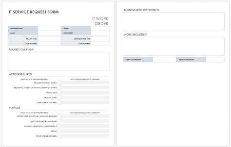 Fillable Online 7 Service Request Form Templates Word Excel Riset