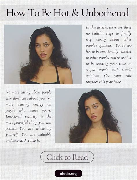 How To Be Hot Unbothered Read Now