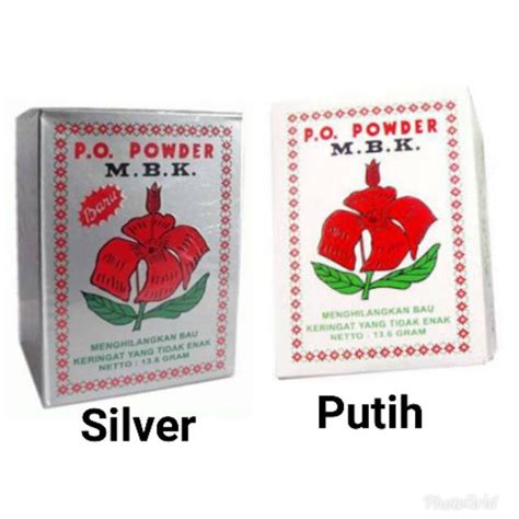 Jual Mbk Powder Sachet Silver Putih Bedak Penghilang Bau Badan