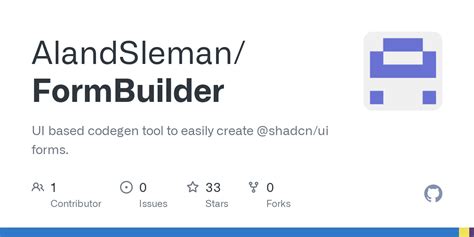 Github Alandsleman Formbuilder Ui Based Codegen Tool To Easily