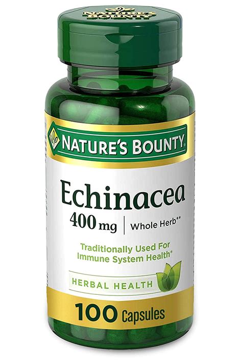 Pack 1 Nature S Bounty Echinacea 400 Mg 100 Capsules