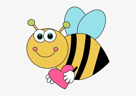 Flying Bee Clipart - Valentines Day Clipart Bee Transparent PNG - 500x498 - Free Download on NicePNG