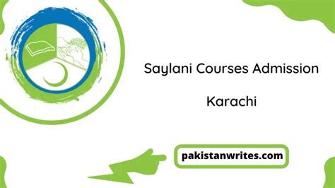 Latest Saylani Welfare Courses In Karachi Pakistan Writes