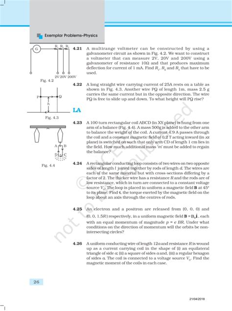 Ncert Exemplar Class 12 Physics Chapter 4 Esaral