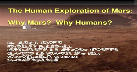 Pdf The Human Exploration Of Mars Why Mars Why Humans Dokumen Tips