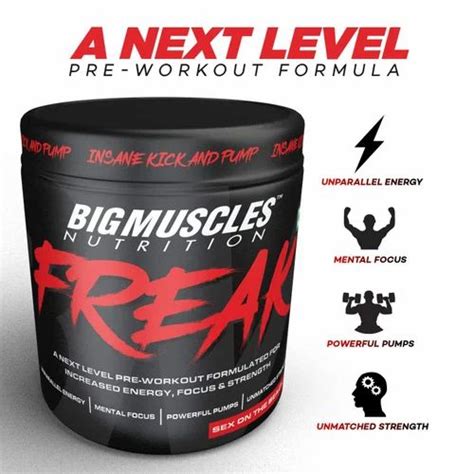 Bigmuscles Nutrition Freak Pre Workout 30 Servings Powerfull Pumps Strength Mental Focus At Rs