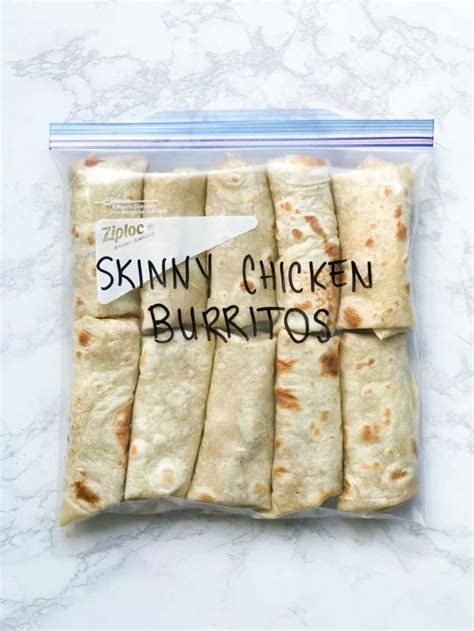 These Freezer Chicken Burritos Are Ready To Be Frozen And Eaten On A Busy Weeknight Your Whole