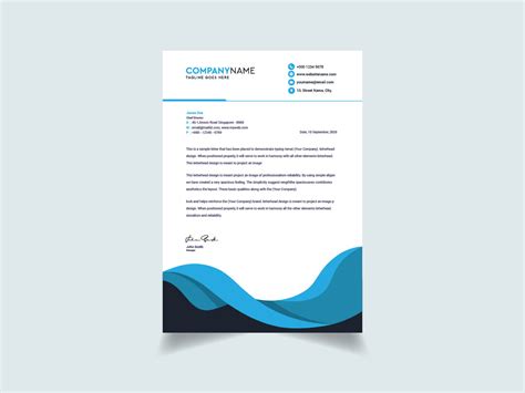 Letterhead Format – INFINITY PRINTS