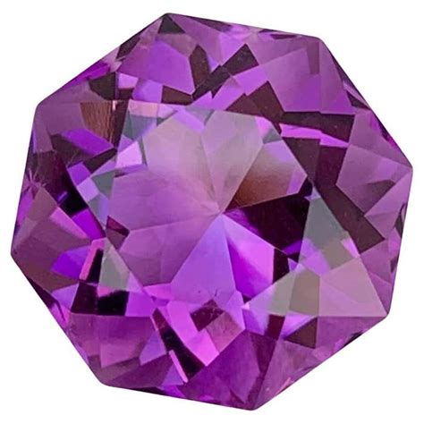 1075 Carat Natural Loose Octagon Shape Dark Purple Amethyst Gem For