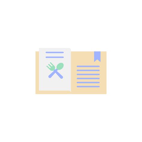 Kitchen, recipe book vector icon illustration 23201066 Vector Art at ...