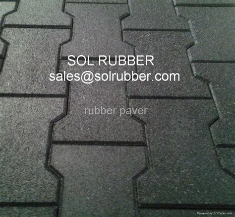 Outdoor Rubber Paver Floor Tile SOL 050 SOL RUBBER China