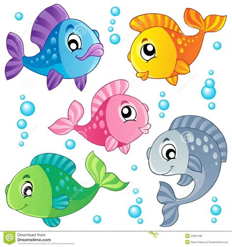 Various Cute Fishes Collection Desenho De Peixe Colorido Peixe