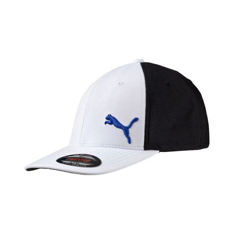 Puma Golf Whitesurf The Web Blue Performance Mesh Flexfit Cap