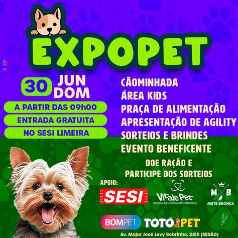 Expopet 2024 Evento Beneficente Em Prol As Instituições Da Cidade