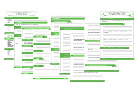 World Building Template 3 Templates For Fantasy Scifi Ride The Pen