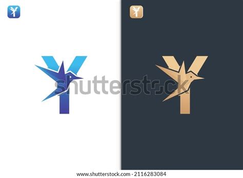 Letter Y Bird Logo Design Template Stock Vector Royalty Free