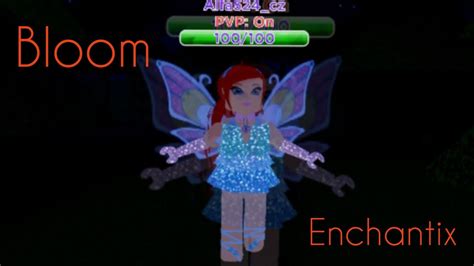 Winx Club Bloom Enchantix Transformation Roblox Version Youtube