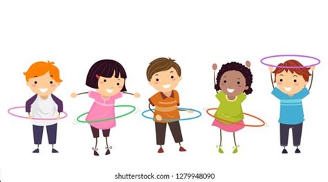 Kids Hula Hoop Clipart