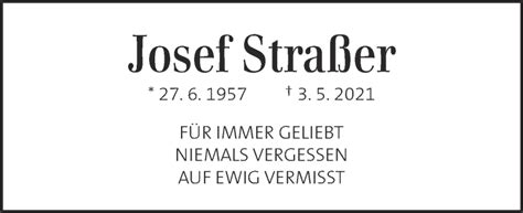 Traueranzeigen von Josef Straßer trauer kleinezeitung at