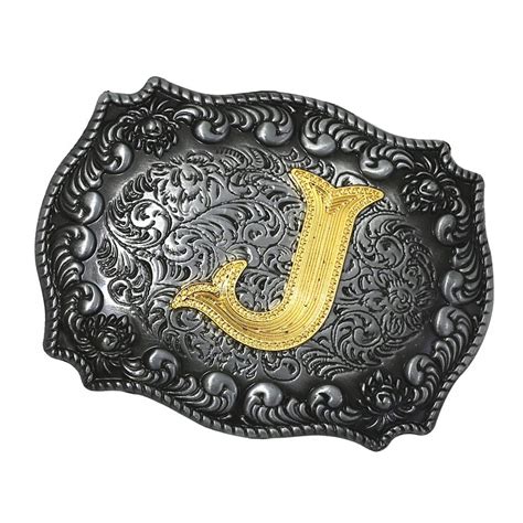 Western Cowboy Złoty Inicjał Litera A-Z Metalowa - 12217568065 ...