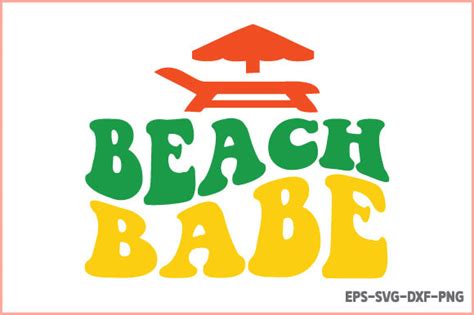 Retro Summer Svg Beach Babe Illustration Par Creative Art Creative Fabrica