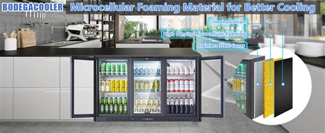 Amazon Bodegacooler Back Bar Cooler With Glass Doors Counter