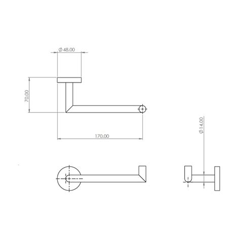 Abacus Iso Pro Brushed Bronze Toilet Roll Holder Sanctuary Bathrooms