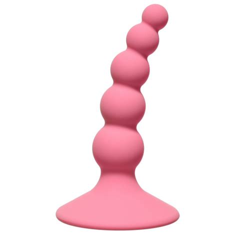 Изогнутый анальный стимулятор на присоске Curved Anal Plug купить на